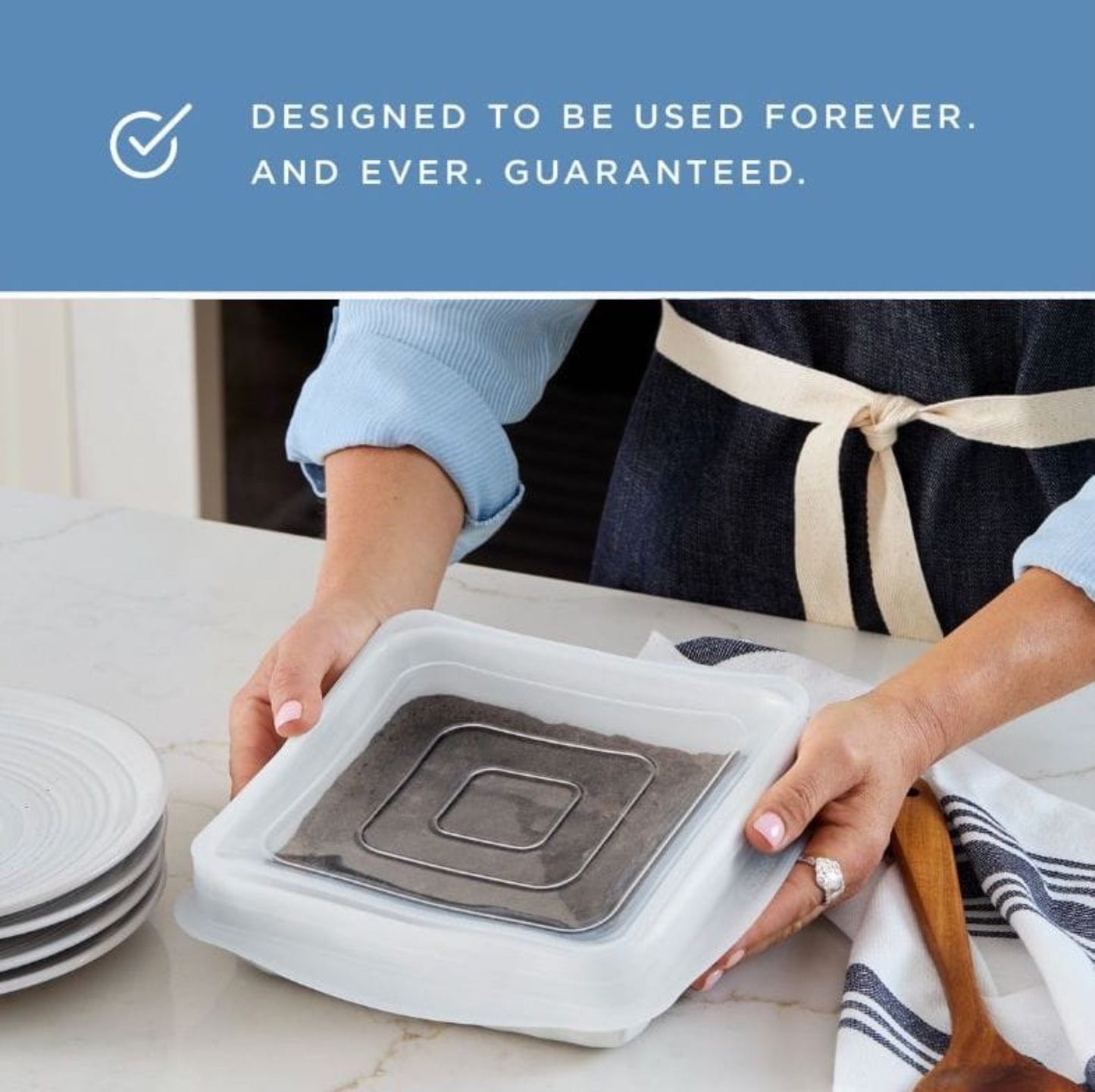 Rectangle Stretch Lids 2-Pack