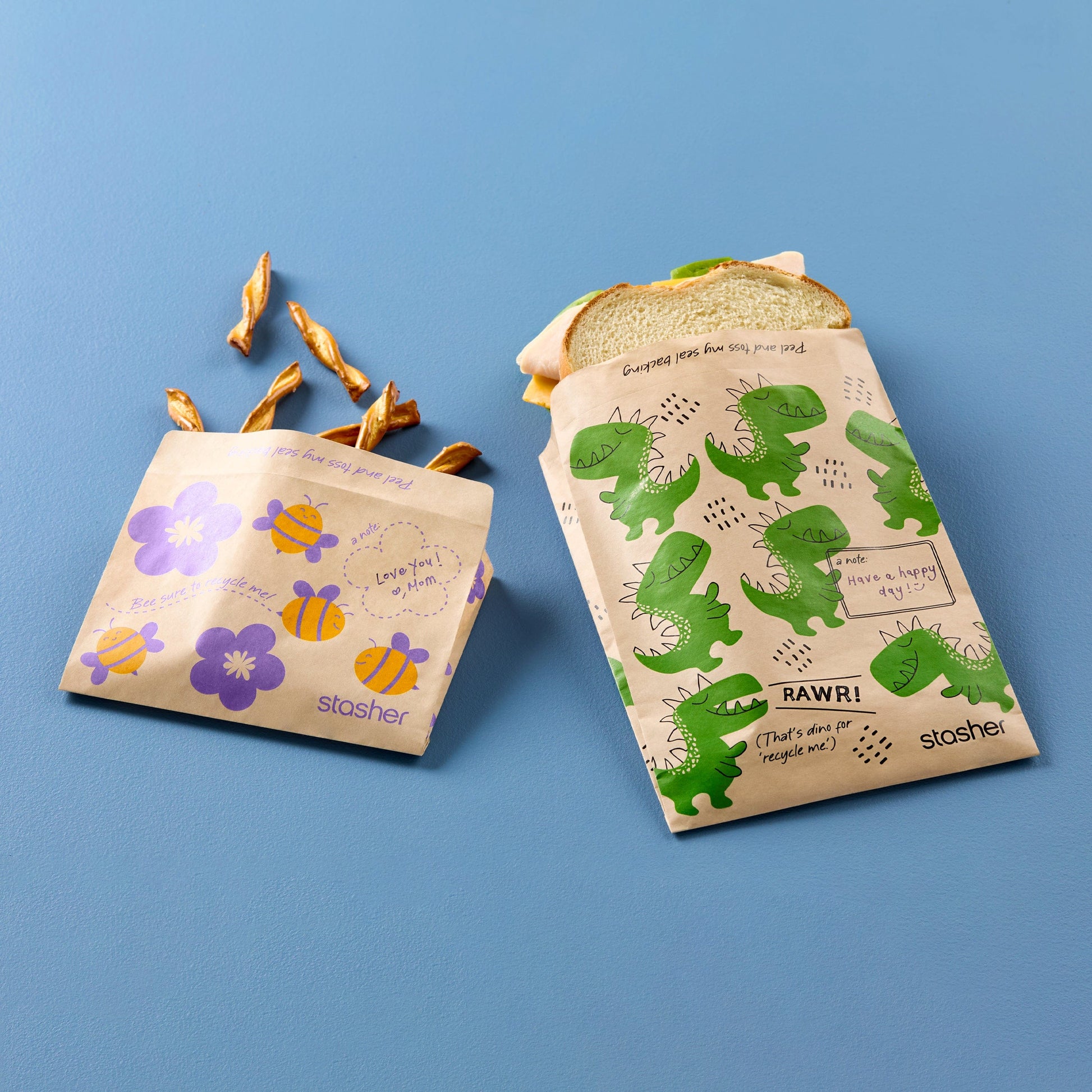 Recyclable Paper Bags 8-Pack 400ct
