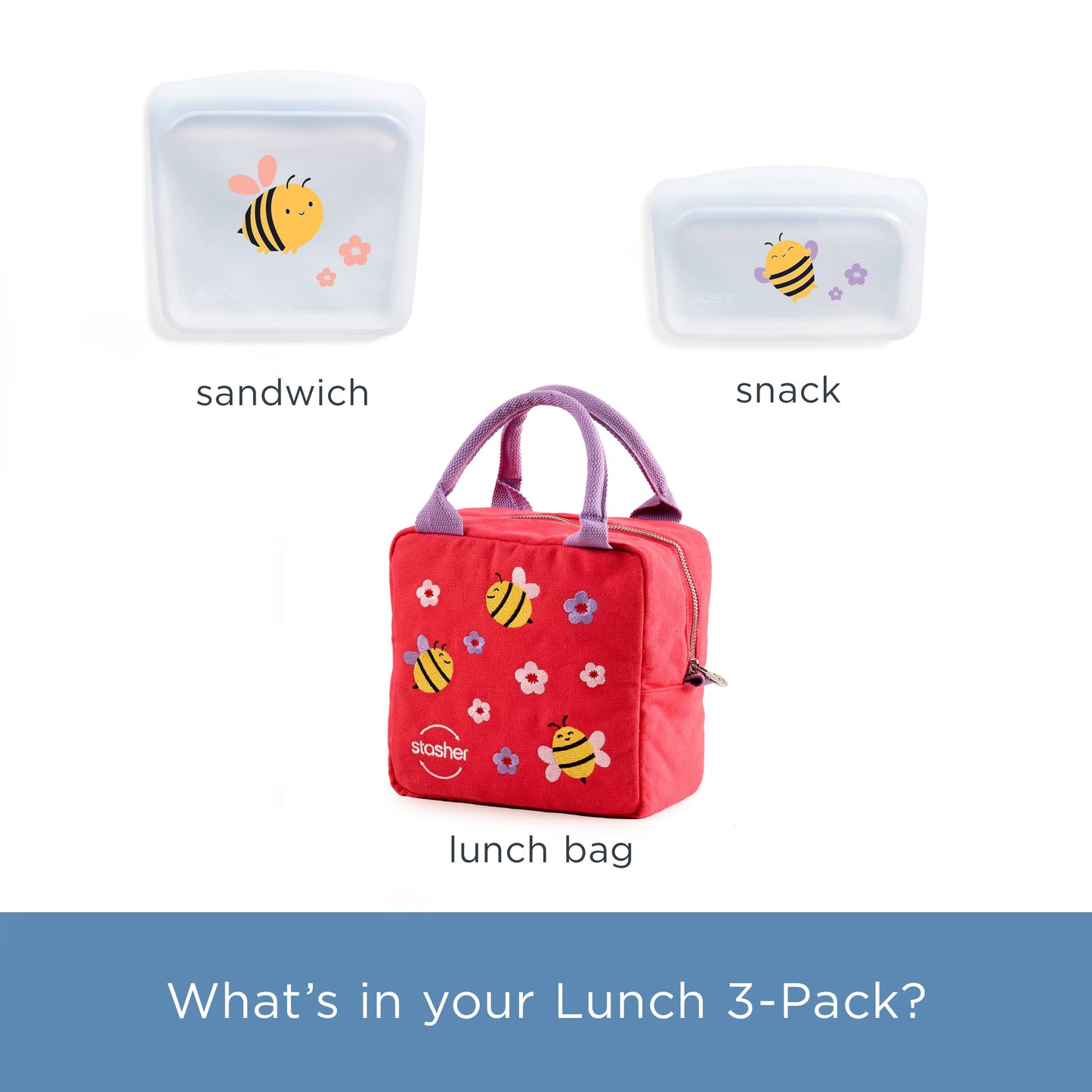 Kid's Lunch Bag 3-Pack