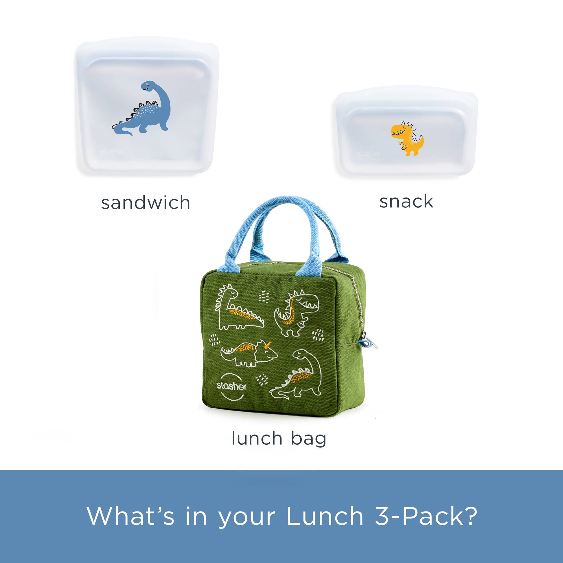 Kid's Lunch Bag 3-Pack