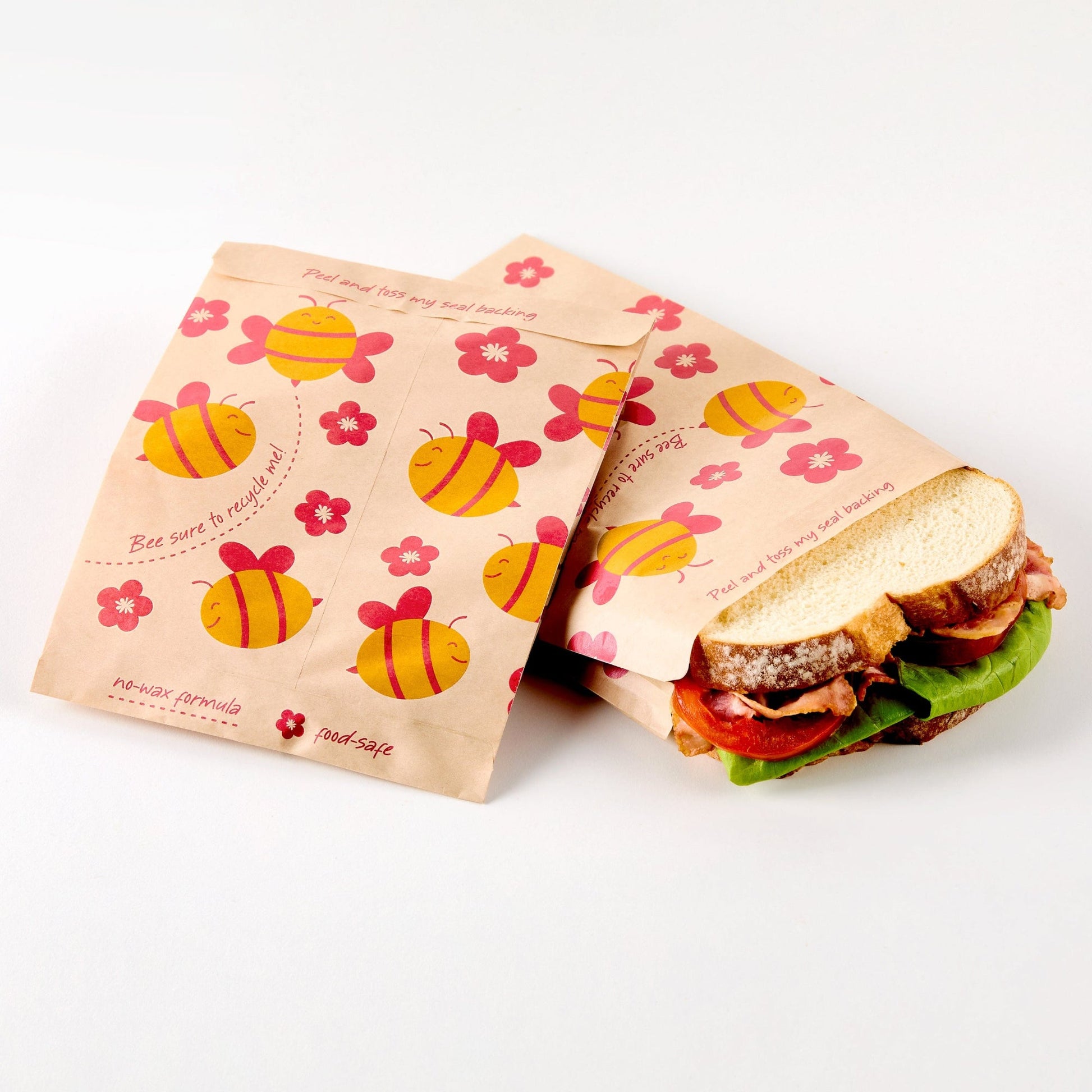 Recyclable Paper Sandwich Bags 50ct