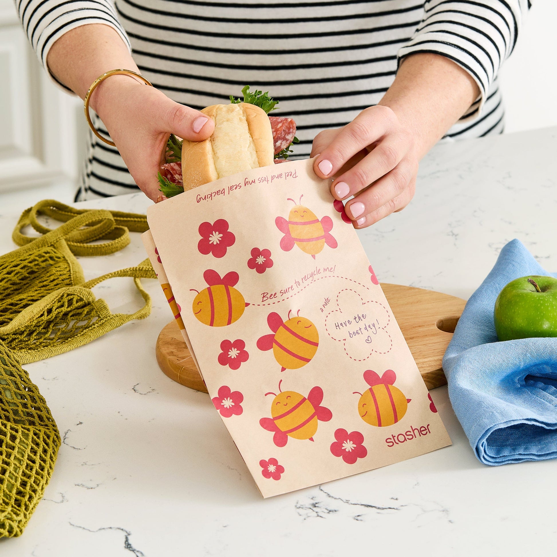 Recyclable Paper Sandwich Bags 50ct